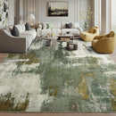 Kelarea Living Room Rug, 9x12 Rug Modern Abstract Washable Rugs, Green Vintage Low Pile Carpet, Non Slip Large Rugs for Bedroom, Dining Room, College Dorm, Home Office by TinyTreasures Baby Boutique