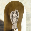 Outdoor Statues Angel Décor Garden Statue - 34 inch Large Garden Angels Outdoor Religious Statues Catholic Resin Concrete Finish Yard Patio Deck Home Entryway Hallway Sculpture 13.7 * 9.8 * 34 Inch by GreenHaven Gardens