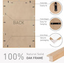 27x40 Poster Frame Natural Solid Oak Photo Frames with 24x36 Removable Mat Wall Hanging Large Handcrafted Frame with HD Plexiglass Wall and Tabletop Display Large Picture Frame by CozyNest Decor