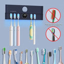 Electric Toothbrush Holder and Cleaner Auto Cleaning and Drying Toothbrushs in Circle Wall Mounted for Bathroom Accessory Auto Open/Close Cover Rechargeable Home Gadgets by CozyNest Decor