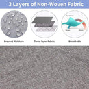 Fixwal 2 Pack Under Bed Storage Containers, Below 4.5 Inches Low Profile Underbed Organizer Clothes Storage with Sturdy Sidewalls and Bottom by CozyNest Decor