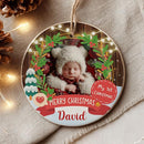 Personalized Baby First Christmas Ornament 2025 - Custom Ornament for New Babies, Boys, Girls - Sweet New Parents Keepsake - Christmas, Birthday Gift for Couples, Family, Welcoming Newborn by TinyTreasures Baby Boutique