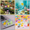 Tiny Resin Animals Figures to Hide 120 Pcs Mini Resin Animals Bulk for Miniature Fairy Garden Accessories Micro Landscape Aquarium Potted Decoration by GreenHaven Gardens