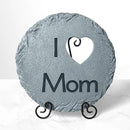 Let's Make Memories Personalized Garden Stone - Resin - Custom Garden Décor - Round Stone with Heart Cutout - for Dad - for Father's Day by CozyNest Decor