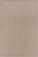 Adiva Rugs Outdoor Indoor Area Rug, Weather Resistant, Easy to Clean, Stain Resistant Floor Mat for Dining Room, Backyard, Deck, Patio (Natural Beige, 2'6" x 7') by CozyNest Decor