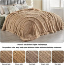 GONAAP Fuzzy Faux Fur Throw Blanket Twin Size Brown Super Soft Cozy Plush Fuzzy Shaggy Blanket for Couch Sofa Bed (Brown, Twin(60"x80")) by CozyNest Decor