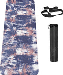 Non Slip Yoga Mat TPE Workout Mat for Men Women, Thick Workout Mat with Carrying Strap, Fitness Mats for Exercise, Yoga, Fitness, Pilates, Floor Workouts (72" x 24" x 6mm) by TinyTreasures Baby Boutique
