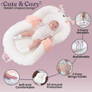 Infant Support Pillow with Adjustable Side Panels - Portable Cushion with Milestone Circles for 0-12 Months - Pink by TinyTreasures Baby Boutique