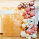 RUBFAC 129pcs Retro Pink Balloons Different Sizes 18 12 10 5 Inch, Latex Blush Balloon Garland Arch Kit for Valentine's Day Birthday Baby Shower Wedding Princess Boho Theme Party Decoration by TinyTreasures Baby Boutique