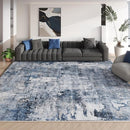 9x12 Rug Washable Boho Rug Soft Large Area Rug Non-Slip Non-Shedding Faux Wool Vintage Rug for Living Room, Farmhouse, Dining Room, Indoor, Kids Playroom, Blue by TinyTreasures Baby Boutique