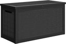 YITAHOME 260 Gallon XXL Large Deck Box, Outdoor Resin Storage Box, Lockable Storage Container for Patio Cushions, Furniture, Garden Tools, Water Resistant (Black) by CozyNest Decor