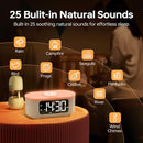 JALL Fabric Alarm Clock for Bedroom, with Big Led Screen Display, Bluetooth Stereo Sound Speaker, FM Radio, Fast Wireless Charging, USB Charging Port, Nightlight, White Noise, Ideal for Gift, Gray by TinyTreasures Baby Boutique