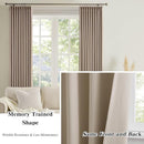 KEQIAOSUOCAI 60 Wide Pinch Pleated Window Curtain Panels 95 Inches Long Custom Made Pleated Curtains Hooks Track Privacy Memory Shape Drape for Living Room,Khaki, Set of 2=120 Inch Wide by TinyTreasures Baby Boutique