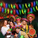 21FT [ 8 Modes & Timer ] Chili Pepper String Lights 40LED Fairy Lights Battery Operated for Indoor Outdoor Garden Pool Birthday Mexican Party Wedding Christmas Summer Tropical Decor by CozyNest Decor