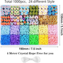2480pcs Easter Polymer Clay Beads Bracelet Making kit, 24 Style Cute Fun Beads Charms for Jewelry Necklace Earring Making DIY Accessories for Women Girls by TinyTreasures Baby Boutique
