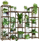 Bamworld Large Hanging Plant Stand Indoor Tall Plant Shelf Outdoor 14 Pots Large Plant Rack for Living Room Patio, Balcony and Garden by GreenHaven Gardens