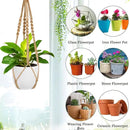 Augshy 27 Inch Macrame Plant Hanger, 2 Packs Plant Hangers with Hooks, Hanging Planter for Indoor Plants Decorative Macrame Pot Hanger for Home Decor by GreenHaven Gardens