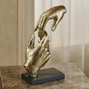 Touch of Class Loving Hands Table Sculpture - Gold - Made of Resin - Contemporary Art Statue - Sign of Love Decor - Modern Hand Statues and Sculptures for Home Desk, Living Room - 11.5 Inches High by CozyNest Decor