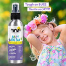 YAYA ORGANICS Baby Bug BAN – All-Natural, Proven Effective Repellent for Babies, Kids and Sensitive Skin (4 Ounce Spray, 2-Pack) by TinyTreasures Baby Boutique