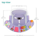 Infantino Music & Lights 3-in-1 Discovery Seat & Booster, Toddler Booster Seat for Dining Table or Kitchen Chair, Baby Activity Center & Snack Tray, Lavender by TinyTreasures Baby Boutique