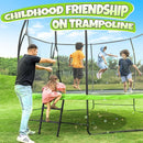 BCAN 8FT 10FT 12FT 14FT 15FT 16FT Recreational Trampoline with Enclosure for Kids Adults, ASTM Approved, Outdoor Trampolines with Ladder for Kids by TinyTreasures Baby Boutique