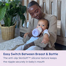 MAM Easy Start Anti-Colic Baby Bottle, Medium Flow, Breastfeeding-Like Silicone Nipple Bottle, Reduces Colic, Gas, & Reflux, Easy-to-Clean, BPA-Free, Vented Baby Bottles for Newborns, 2 Plus Months by TinyTreasures Baby Boutique