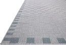 Loloi Amber Lewis Topanga Collection TOP-07 Silver/Blue 3'-11" x 5'-11" Indoor/Outdoor Accent Rug by CozyNest Decor