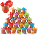 Learning Resources Alphabet Acorns Activity Set, Develops Letter Recognition, Educational Toys for Toddlers, Homeschool, Visual & Tactile Learning Toy, 78 Pieces, Ages 3+ by TinyTreasures Baby Boutique