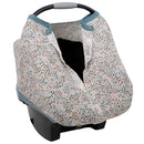 Little Unicorn Breathable Car Seat Canopy | Magnetic Closure Cover & Universal Fit | Protection & Privacy for Baby (Pressed Petals) by TinyTreasures Baby Boutique
