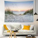 HVEST Ocean Beach Tapestry Wall Hanging, Sunset Seabird and Beach with Grass Wall Tapestry Natural Landscape Tapestries for Bedroom Living Room Dorm Decoration, 60x40 Inches by CozyNest Decor