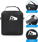 Accmor Breastmilk Cooler Bag with Ice Pack, Baby Bottle Cooler Bags, Insulated Bottle Cooler Tote Bags On The Go, Fits 6 Large 9oz Bottles, for Nursing Mom Daycare Travel, Black by TinyTreasures Baby Boutique