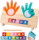 2 in 1 Math Toy for Toddlers 3 4 5 6 7,Addition and Subtraction Math Games for Kids 5-7,Math Manipulatives Kindergarten Preschool Classroom Must Haves Educational Number Blocks Learning Toys by TinyTreasures Baby Boutique