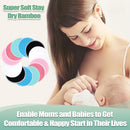 Nursing Breast Pads (14 Pack) + Laundry Bag & Travel Storage Bag, 4.7 inch Option - Washable & Reusable Breastfeeding Nursing Pads (Gentle, Large, Daytime Use) by TinyTreasures Baby Boutique