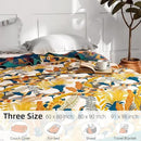 Boho Throw Blanket for Bed - 100% Pure Cotton Ultra Soft Rustic Quilt - Farmhouse Decor Bed Blankets, All Season Rustic Throw for Sofa Couch Chair(80''x 90'', Floral Bird) by CozyNest Decor