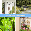 Hummingbird Feeder Stand, Adjustable 20-63 Inch Shepherds Hook for Outdoor Indoor, Bird Feeder Pole with Base & Water Weight Bag for Wind Chimes, Hanging Plants(Hummingbird Feeders Not Include) by GreenHaven Gardens