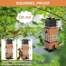 Auslar Bird Feeder, Metal Squirrel Proof Bird Feeders for Outdoors Hanging, 2.5LB Capacity Squirrel Proof Wild Bird Feeders for Outside and Garden Decoration Yard Decor by CozyNest Decor