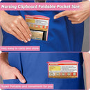 Nursing Clipboard Foldable Clipboard Medical: Edition Cheat Sheets Aluminum 3 Layers Foldable Clipboards Nursing Pocket Size Profile Clip Nurse Clipboards Notepad for Nurses Students and Doctors by TinyTreasures Baby Boutique