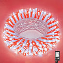 100 LED Christmas Lights Outdoor - 33ft Christmas String Lights 8 Modes Plug in Waterproof Twinkle Fairy Lights with Timer Memory for Indoor Outside Bedroom Home Party Decoration, Red&White by GreenHaven Gardens