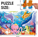 Jumbo Floor Puzzle for Kids Underwater Jigsaw Large Puzzles 48 Piece for Toddler Children Learning Preschool Educational Intellectual Development Toys 3-5 4-8 Years Old Gift for Boys and Girls by TinyTreasures Baby Boutique