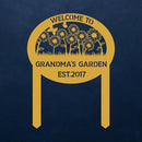Personalized Metal Garden Sign with Stake, Custom Flowers Garden Decor for Outdoor, Custom Family Name Sign, Patio Decorations, Lawn Art, Farmhouse Decorative, Housewarming Gift by CozyNest Decor