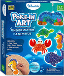 Skillmatics Poke-in Art - Underwater Animals, Mess-Free Arts & DIY Wood Crafts for Kids, Creative Kit, Gifts for Girls & Boys Ages 4, 5, 6, 7, 8, 9 by TinyTreasures Baby Boutique