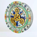 The Gears Clock Wall Clock Italy Collection with Moving Gears (Maiori, 10 inch Round) by CozyNest Decor