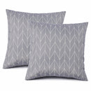 2 Pack Outdoor Throw Pillows, Waterproof & Fade-Resistant (18x18 Inch) by HouseOfZazla