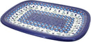 Blue Rose Polish Pottery Savannah Medium Rectangular Serving Platter by CozyNest Decor