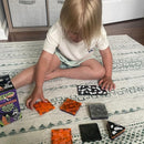 CreateOn Crayola Halloween Glow in The Dark Magnetic Tiles Set, Building Set for Kids, STEM Toys for Boys and Girls Ages 3 and Up, 14-Piece Set by TinyTreasures Baby Boutique