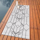 Keen Home Design Terrace Outdoor Runner Rug - 2x12 Washable Indoor/Outdoor Rug for Patio, Kitchen, Balcony, Beach, Garden, Deck and Porch, Size: 2'2"x11'10" by CozyNest Decor