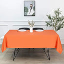 sancua Rectangle Tablecloth - 60 x 84 Inch - Stain and Wrinkle Resistant Washable Polyester Table Cloth, Decorative Fabric Table Cover for Dining Tables, Buffet Parties and Camping, Orange by CozyNest Decor