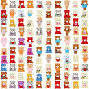 Zhanmai 100 Pcs Mini Plush Stuffed Animal Bulk Small Animal Toys Keychain Party Favors Easter Egg Stuff for Kids Birthday Valentine Carnival Classroom Prizes Gift Goodie Bag Filler(Bear) by TinyTreasures Baby Boutique