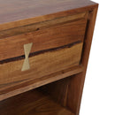 Asther - Bedside Table - Natural Wood / Brown by Unique Piece Furniture