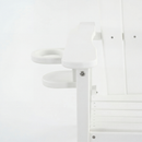 HDPE Bar Height Adirondack Patio Chair Outdoor Bar Chair With Cup Holder And Armrests